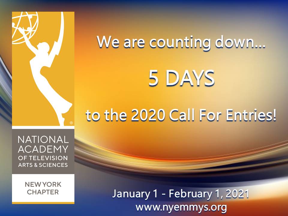 The 5-Day Countdown to the 2020 Call For Entries
