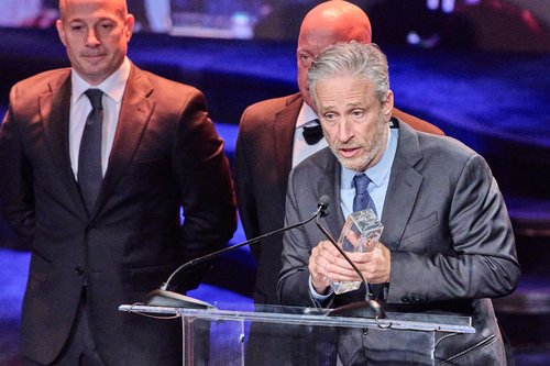 65TH ANNUAL NEW YORK EMMY AWARDS GALA OCTOBER 8TH 2022 PRESIDENT'S AWARD HONOREES JON STEWART & JON FEAL